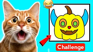 Billi ki Drawing| Cute Cat Cartoon | Funny Cat Meowing | Meow Meow Moments | Cat Videos