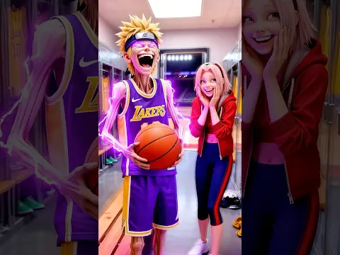 The Epic Basketball Battle: Naruto vs. Sasuke #naruto #anime #cartoon #gojo