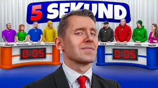 5 SEKUND Z YOUTUBERAMI (Łatwogang, Gimper, Nieuczesana, Tuszol, Skwirczyński, Długosz, Pajalock)