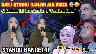 BIKIN SATU STUDIO MENANGIS !! Si Kembar ini nyanyikan Lagu Sepohon Kayu di LIDA Indonesia ( PARODI )