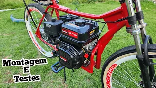 como montar uma BIKE com motor ESTACIONÁRIO do zero
