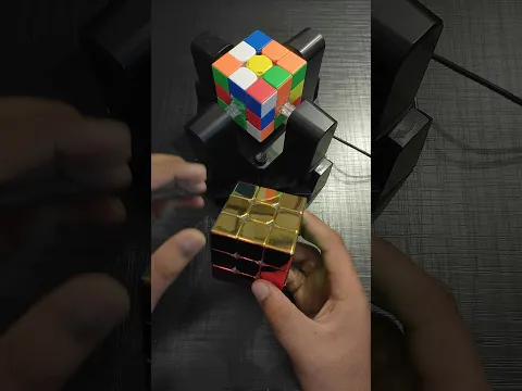 Can a Cubing Robot Solve The Shiny Cube ? #shorts
