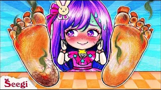 [🐾paper dolls🐾] How to remove ingrown nails for AI Hoshino? | DIY Arts & Paper Crafts