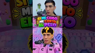 ESCAPA del TECLADO PERO si ME CAIGO me CORTO EL PELO 💇‍♂️ #roblox #keyboardescape