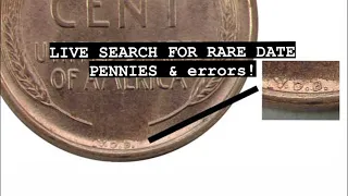 Looking for rare key dates & error pennies!! #penny #errorcoin #coinroll #coin #youtubemoney