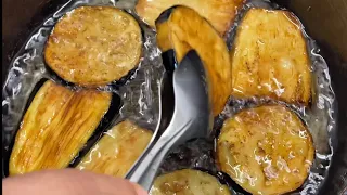 #قلي الباذنجان 🍆 بدون ما يشرب زيت ومقرمش وطريقة كباب الطاوه العروك سفره عراقية اصيله