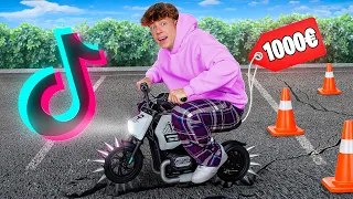 VIRALE TikTok PRODUKTE testen! 😱 (Kleinstes Motorrad der Welt)