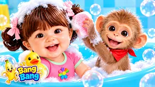Canção do Banho e Limpeza | Canções para Bebês | Bang Bang Monkey