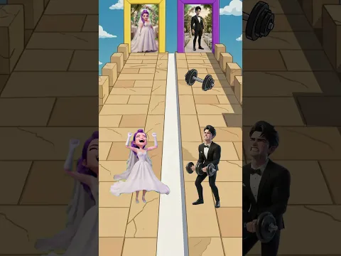 🖤💍💜👰 ¡Ayuda a Jinu y Rumi a Casarse! 🥳☺️ #kpopdemonhunters #shorts