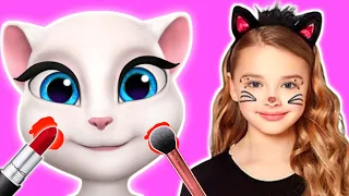 Billi Ki Funny Makeup | Funny Makeup Challenge | Makeup Video | Funny Challenge | Makeup Cartoon
