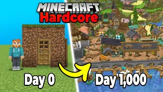 I Survived 1,000 Days in Hardcore Minecraft Forever World Survival [MOVIE]