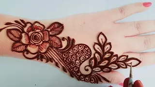 Best Arabic Mehandi Design - New Mehandi Design - Simple Mehndi Design on Backhands | Easy Henna