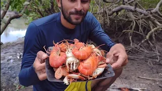CAMARÃO PITU E SIRI NO ARROZ DE SURURU. PESCADO E PREPARADO NA HORA.