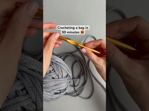 Crochet your bag in 30 MINUTES with me 🧶 #crochetideas #yarnlove