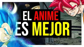 6 VECES en las que el ANIME fue MEJOR que el MANGA | Dragon Ball Super