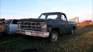 79 GMC K15 250ci inline 5 and a half first yard drive in ??? yurrs