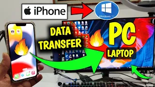 (2025) HOW TO TRANSFER DATA FROM iPHONE 13, 14 TO WINDOWS LAPTOP/PC IN HINDI 😘🔥