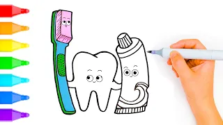 Tooth's best friends | Learning Videos for Kids 😊 🌈 😍