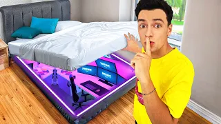 CONSTRUÍ UN CUARTO GAMER ''SECRETO'' DEBAJO DE MI CAMA