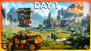DAY 1 of the Most UNIQUE New Survival Crafting Game... TankRat Gameplay