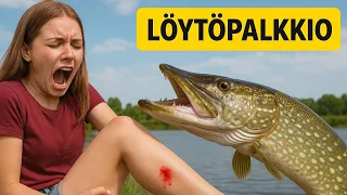 HAUKI PURI TYTTÖÄ JALKAAN - koitetaan kalastaa se! 🤯🫣 (TAPPAJA HAUKI)