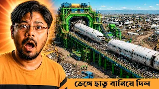 Inside the massive aircraft recycling factory
