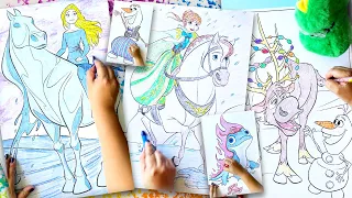 🔴 YULI 👧🏽🦖 AND DANNY LIVE 🖍️ Let's Color Elsa, Anna, Olaf, Sven, Bruni & The Nokk From Frozen 2!