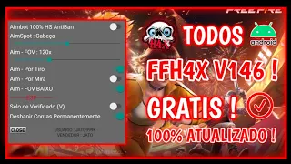 😱SAIU!!😱 MOD MENU FFH4X V146 CRACKED FF 1.126.X 100%ANTBLACKLIST - ANTIBAN!