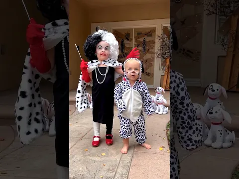 Cruela DeVil giving main character energy in our 101 Dalmatians Family Halloween costume idea!
