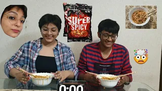 Nongshim super spicy noodles  challenge |Teen drolls|
