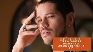 José Loreto canta e tira camisa em festa de "Vai na Fé"