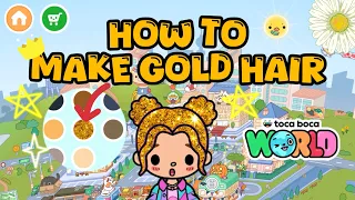 How to make gold hair Toca Boca World |Toca Life World