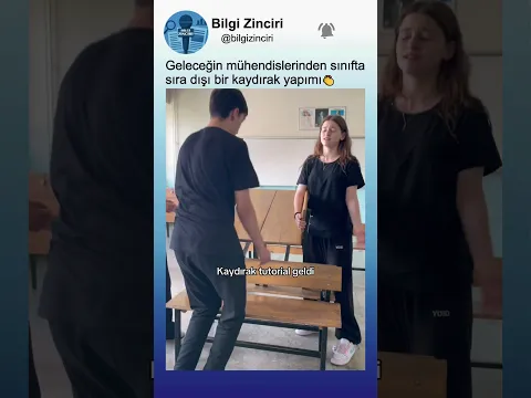 Geleceğin mühendislerinden sınıfta kaydırak yapımı👏👏