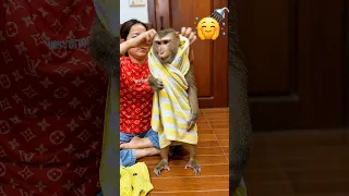Fresh, Clean & Cozy! Judy Wrapped in Her Towel Like a Little Girl