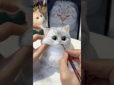 Do you want to DIY your own cat? #cat #squishy #cute #diy #handmade