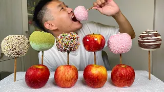 如何製作彩色巧克力蘋果！How to Make Colorful Chocolate Apples!