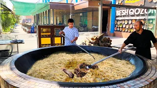 UZBEKISTAN! I COOK PILAF IN THE PILAF CENTER IN TASHKENT.