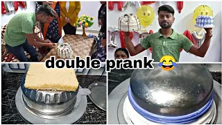 2 prank  🎂 बनाकर bhai के साथ किया double prank😂और  prank 🎂 के अन्दर छिपाया Real 🎂 | Soumya C Recipes