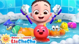 Bayi Mandi Sambil Belajar Berhitung🔢 | Lagu Mandi🛁| Lagu Anak-anak | LiaChaCha Bahasa Indonesia