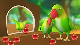 Chitti Chilakamma - చిట్టి చిలకమ్మా - Parrots 3D Animation Kids Telugu Rhymes - Telugu Rhymes Songs