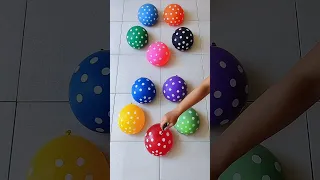 Compilation Satisfying Video Popping Nine Water Color Balloons Reverse Asmr Part 1