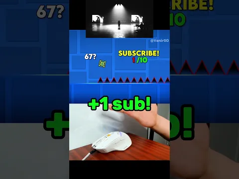 Gut Genug 67 Spikes VS Subscriber Challenge in Geometry Dash! #shorts