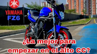 🥵Probando la YAMAHA FZ6 🥵 la mejor 600 para empezar en el alto cc