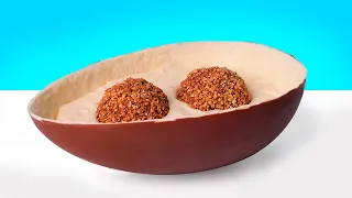 Cara Membuat Telur Cokelat Raksasa