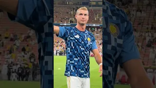 Ronaldo warms up before Al-Ittihad 🔥