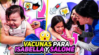 LE PUSIMOS LAS VACUNAS A ISABELA Y SALOMÉ😱😭 Carlos & Adri