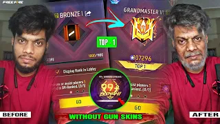 Bronze To Grandmaster 🔥 In New ID | Without Gun Skin | Solo Vs Squad ☠ Ep-1