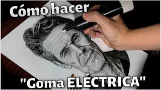 Material CASERO/ CÓMO HACER BORRADOR ELÉCTRICO para DIBUJAR/ PASO A PASO.