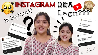 Instagram Q&A Video |  Get to know me more | My Relationship Status & Everything  | Aarti Jalgaonkar