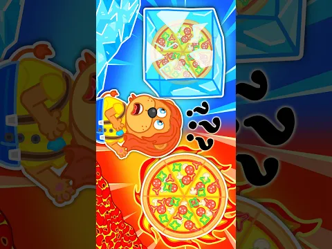 Familia de leones | Caliente vs Frío: Desafío de comida – Buenos hábitos | Nursery Rhyme & Song #111